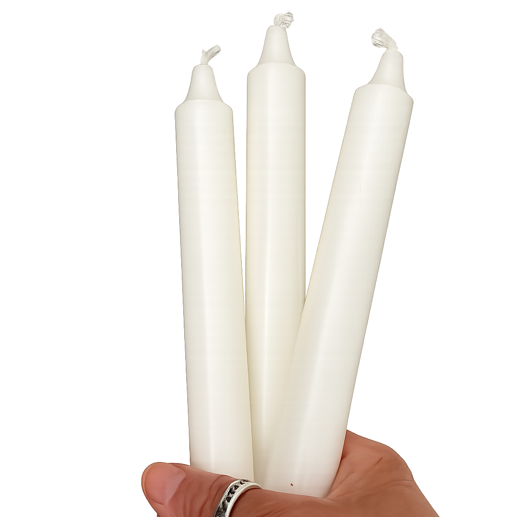 Witte Dinerkaarsen (Stearine)