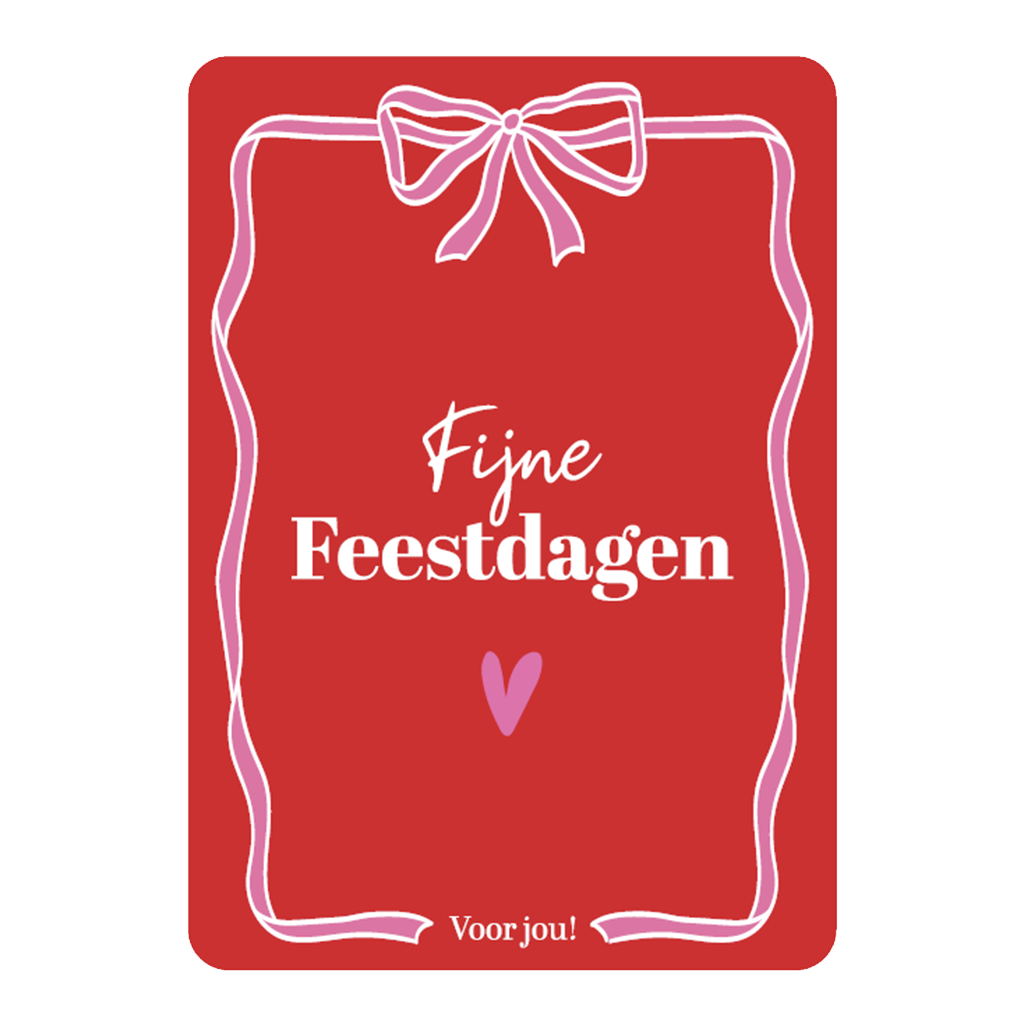 Wenskaart A6 - Fijne feestdagen voor jou