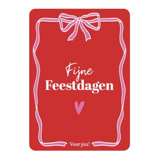 Wenskaart A6 - Fijne feestdagen voor jou