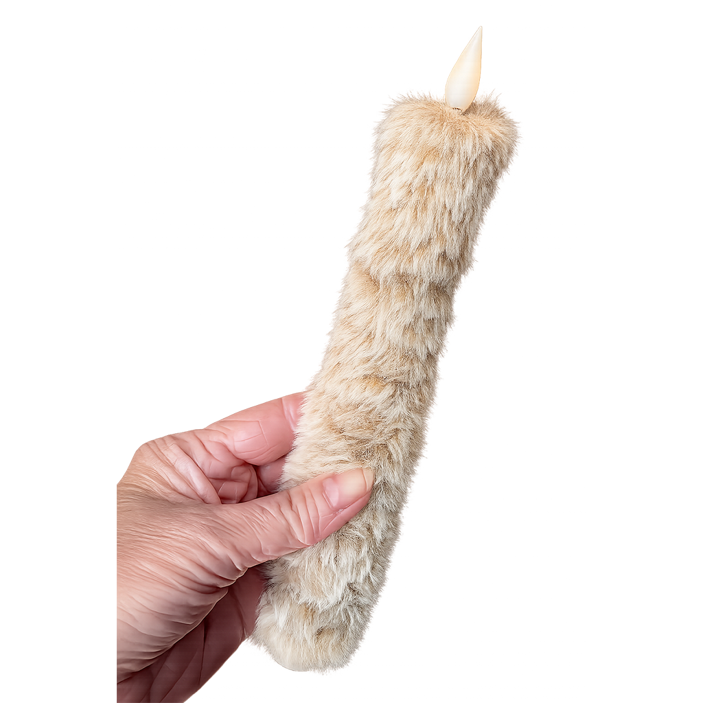 Fluffy Led Kaars