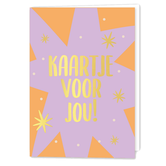 Wenskaart gevouwen A6 - Kaartje voor jou