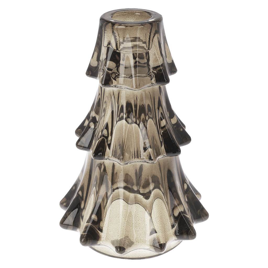 Glazen Kandelaar Dennenboom Groen