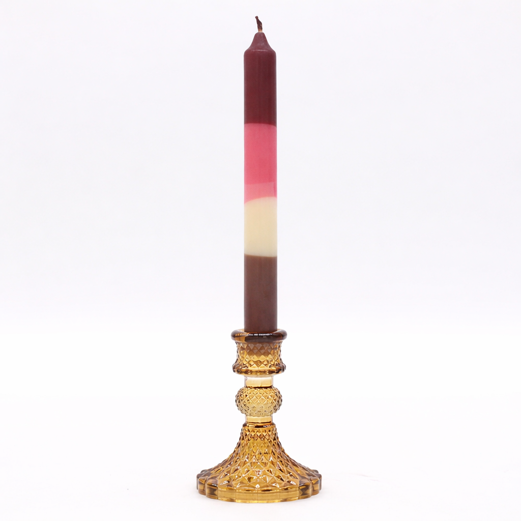Kandelaar Vintage Amber