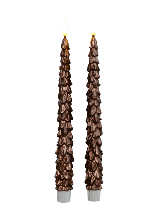Kerstboom Brons Ledkaars