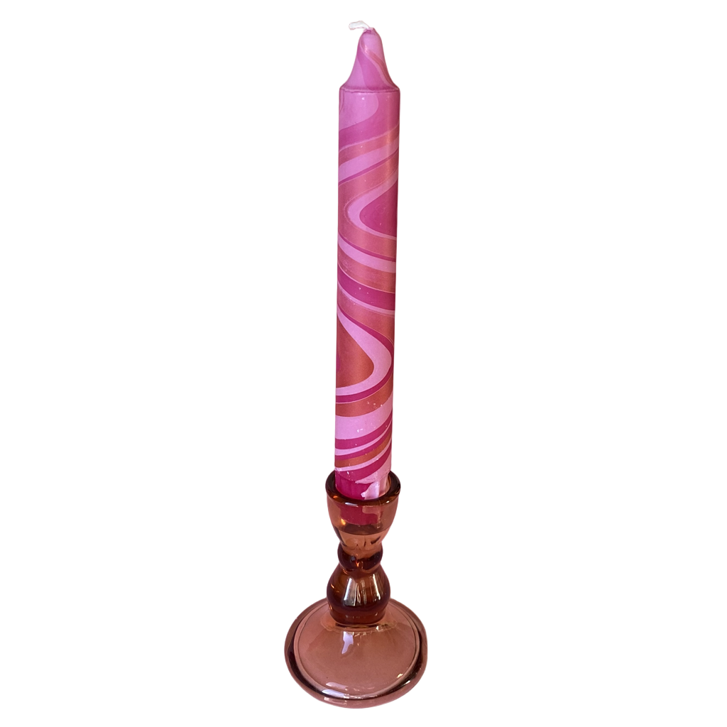 Pink Swirl Marble - 1 stuks