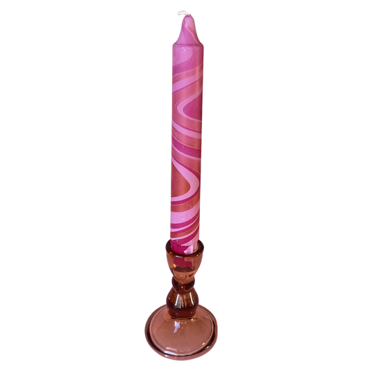 Pink Swirl Marble - 1 stuks
