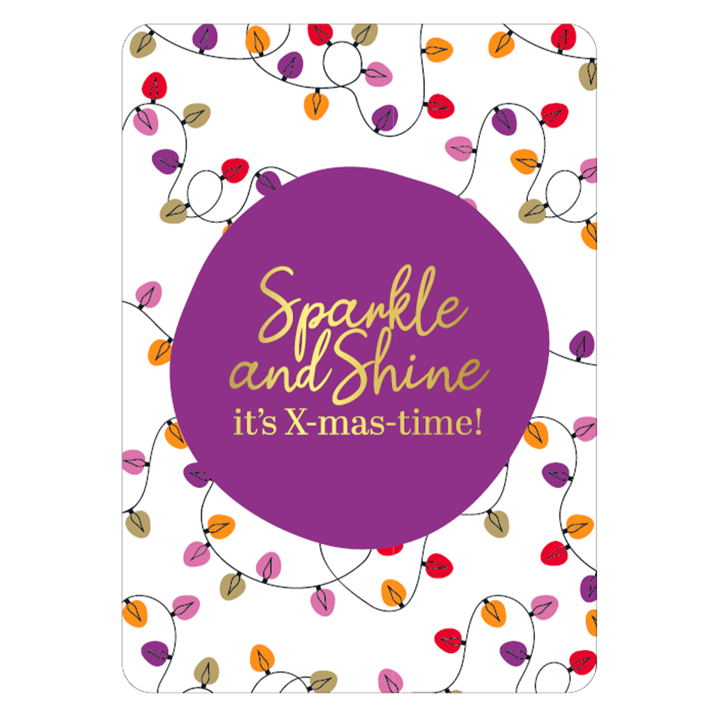 Wenskaart A6 - Sparkle & Shine