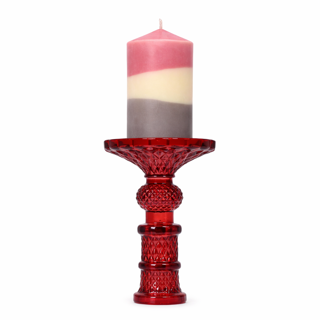 Kandelaar Vintage Rood